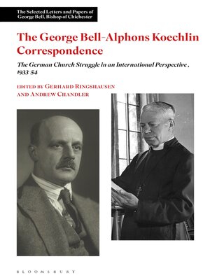 cover image of The George Bell-Alphons Koechlin Correspondence